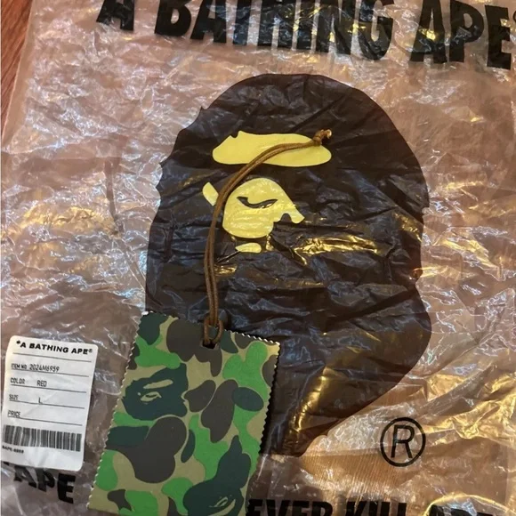 Double shark Red bape hoodie - Picture 2 of 6